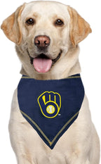 Pets First MLB Milwaukee Brewers TIE Bandana, Large/Extra Large. Dog Bandana - Image 5