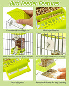BNOSDM No Mess Automatic Bird Feeder Anti-Splash Bird Feeder Acrylic - Image 4