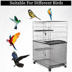 2PCS Adjustable Bird Cage Cover, Bird Cage Seed Catcher, Large Birdcage Cover - Image 6