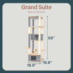 Ascentials - Grand Suite Cat Scratcher Playground - Tall Cat Tower Playground - Image 2