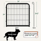 Yaheetech Dog Playpen, 24 inch 2 Panels Dog Pen - Image 2