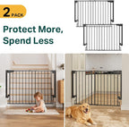 Cumbor 2 Pack 29.2-43" No Bottom Bar Baby Gate - Image 2