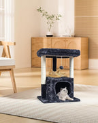 SYANDLVY 27IN Cat Tree for Indoor Cats Large Adult, Modern Activity Tower - Image 2