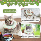 Cat Cone Collar Soft, Waterproof Cat Recovery Collars Spay Cones to Stop - Image 5