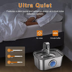 Bobo&Dragon 3.5L/124oz Stainless Steel Cat Water Fountain - Image 4
