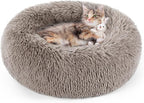 rabbitgoo Cat Beds for Indoor, 20 inches Machine Washable, Fluffy Round Pet Bed by rabbitgoo