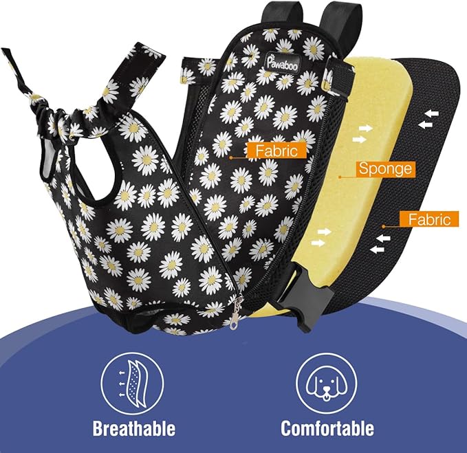 Pawaboo Pet Carrier Backpack, Adjustable Pet Front Cat Dog Carrier Backpack - Image 5