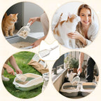 24 Pieces Litter Scoop Bulk for Cats Plastic Pet Kitty Litter Scooper Durable - Image 6