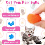 2 Cat Toy Launchers & 100 Cat Pom Pom Balls, Cat Toys Balls Launcher, Launch - Image 6
