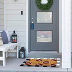Tinideya 2 Pcs Football Theme Door Mat American Ball Design Welcome Non Slip - Image 5