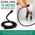 3 Mode Dog Shower Attachment, High Pressure Handheld Sprayer - Image 6