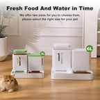 Gravity Cat Feeder and Water Dispenser, 2 in 1 Cat Self Feeder - Image 7