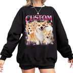 IZI POD Custom Dog Shirt for Women, Personalized Pet Face Photo Shirt, Bootleg - Image 3