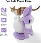 Cute Cat Scratching Post- Bunny Style, Cat Scratcher Toy - Image 5