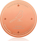 Bird Bath Copper Disk, Premium 99.99% Pure Copper, Less Cleaning Frequency by Shinryoku