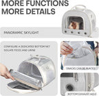 Gray Rabbit Travel Bag with Panoramic Skylight & Bottom Mesh | Odor Control - Image 4