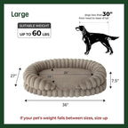 BALANCE Calming Dog Bed for Large Sized Dogs, 36 Inches Oval Washable Pet Bed - Image 5