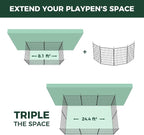 FXW MiniPaws Unleashed Dog Playpen, Expandable & Portable Design - Image 2