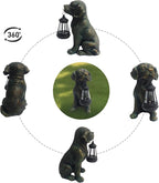 Solar Resin Dog Statue - Image 5