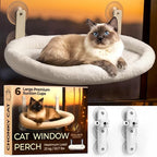 Cat Window Perch – Strong 6 Suction Cup Foldable Cat Hammock Bed - Image 2
