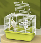 Portable Bird Travel Carrier Cage – 360° Full View Wire Carrier by Misyue