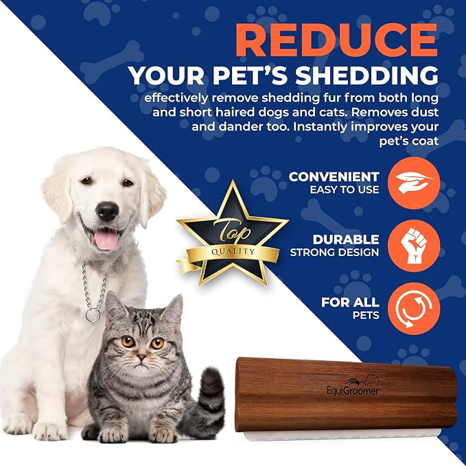 EasyGroomer Deshedding Brush for Dogs & Cats – Undercoat Grooming Tool for - Image 6