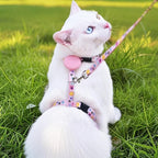 PUPTECK Adjustable Cat Harness and Leash Set Escape Proof Kitten Strap Collar - Image 6