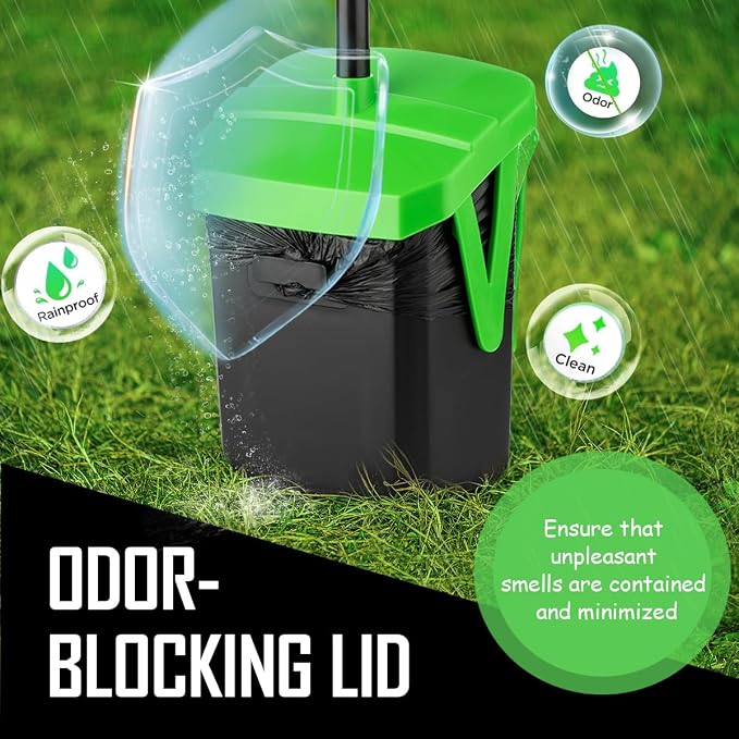 Pooper Scooper Swivel Bin & Rake - Image 4