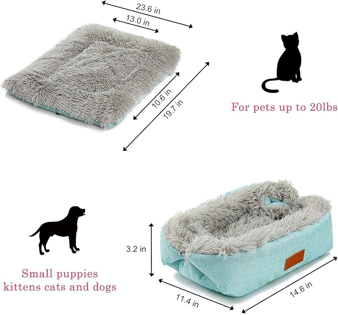 Self Warming Cat Bed, Foldable Self Heated Cat Mat Extra Warm Thermal Heating - Image 3