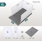 MEEXPAWS Cat Litter Box Enclosure Splash Guard Extra Large 28L × 21.5W x 18H - Image 5