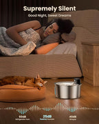 Wireless Cat Water Fountain Stainless Steel - Image 5