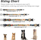 Reflective Dog Collar for Large Dogs, Cute Boho Adjustable Heavy-Duty Nylon - Image 7