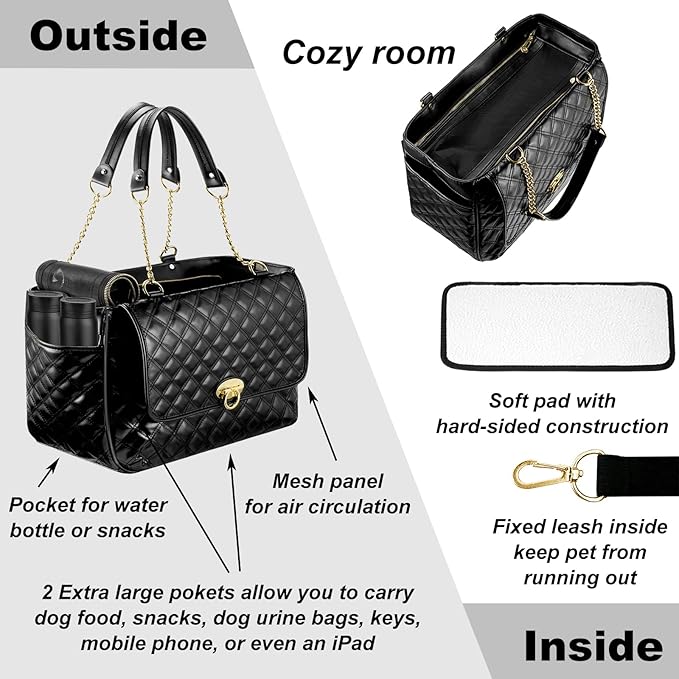 Fashion Dog Purse for Small Dogs - Image 3