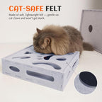 PETKARAY Felt Cat Puzzle Toy, Interactive Cat Toys - Image 4