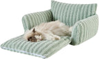 Hollypet Cat Bed Fluffy Plush Mutifuctional Double-Layer Soft Pet Couch - Image 2