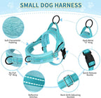 SlowTon No Pull Small Dog Harness and Leash Set, Puppy Soft Vest Harness Neck & - Image 7