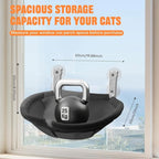 Homegroove Cat Window Perch, 18 x 12 Inch Foldable Cat Hammock - Image 2
