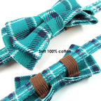 Cat Collar Breakaway with Bell and Bow Tie, Plaid Design Adjustable Safety - Image 5