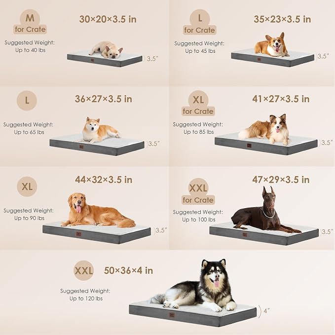 EHEYCIGA Orthopedic Dog Beds for Large Dogs - Image 3