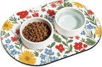 Pet Feeding Mat – 20''x12'' Absorbent Dog Food Mat, Pet Water Mats Protect Floor by METEOROCK