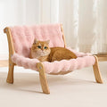 Solid Wood Cat Couch Bed for Indoor Cats, Modern Cat Sofa by Kicari