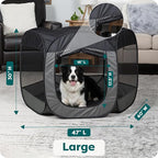 FurHaven Portable Pet Playpen for Dogs & Cats, Foldable Indoor Kitten Playpen - Image 3