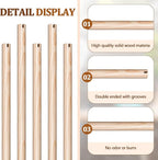 Sintuff 8 Pcs Bird Perches for Cage Accessories, Wooden Perch Rods Replacement - Image 3