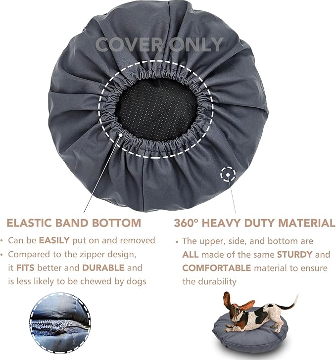 Dog Bed Cover Waterproof Replacement Machine Washable Covers - Image 2