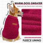 3 Pack Dog Sweaters for Small Dogs Girl Boy Winter Fleece Clothes Warm Soft Dog - Image 2
