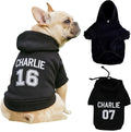 Personalized Name Dog Hoodie, Embroidered Puppy Sweater by Noni