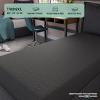 OhGeni 100% Waterproof Mattress Protector, Twin XL-Gray Size Mattress Pad - Image 8