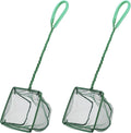 Pawfly Aquarium Fish Net with Braided Metal Handle Square Net with Soft Fine by Pawfly