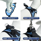 YIMEIS Dog Harness and Leash Set, No Pull Soft Mesh Pet Harness, Reflective - Image 3