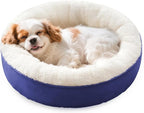 Love's cabin Round Donut Cat and Dog Cushion Bed, 25in Pet Bed by Lovescabin